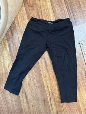 Reebok Black CrossFit Leggings with Red Logo